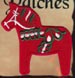 Dala Horse Iron-On Patch - Red - More Details